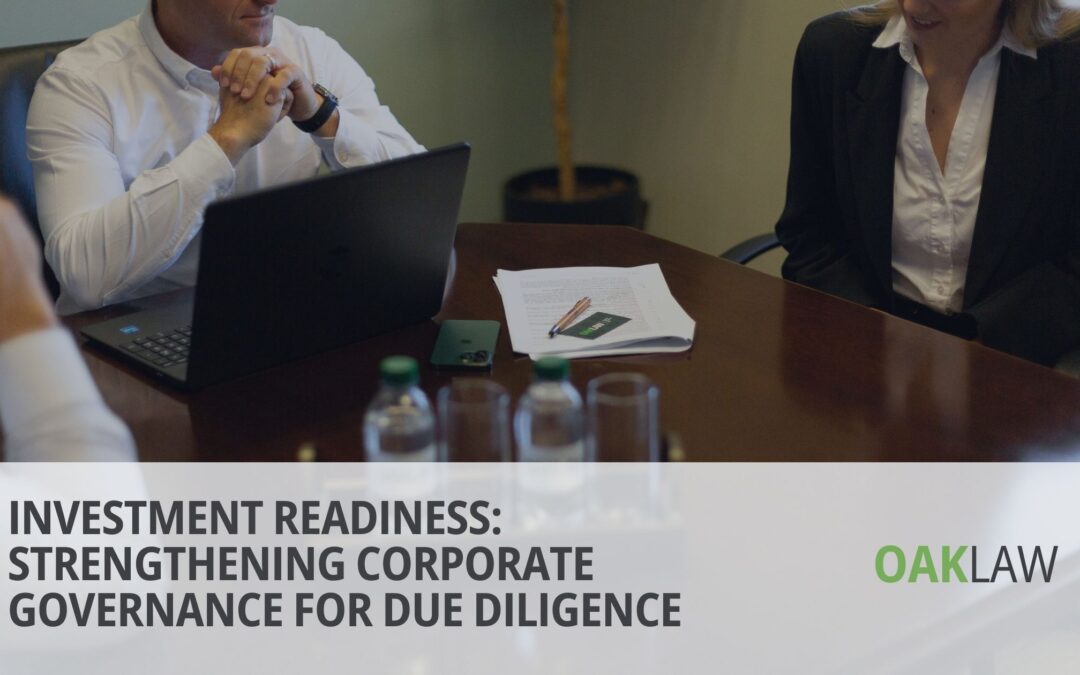 Investment Readiness: Strengthening Corporate Governance for Due Diligence