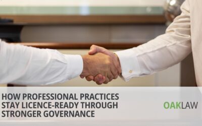 How Professional Practices Stay Licence-Ready Through Stronger Governance